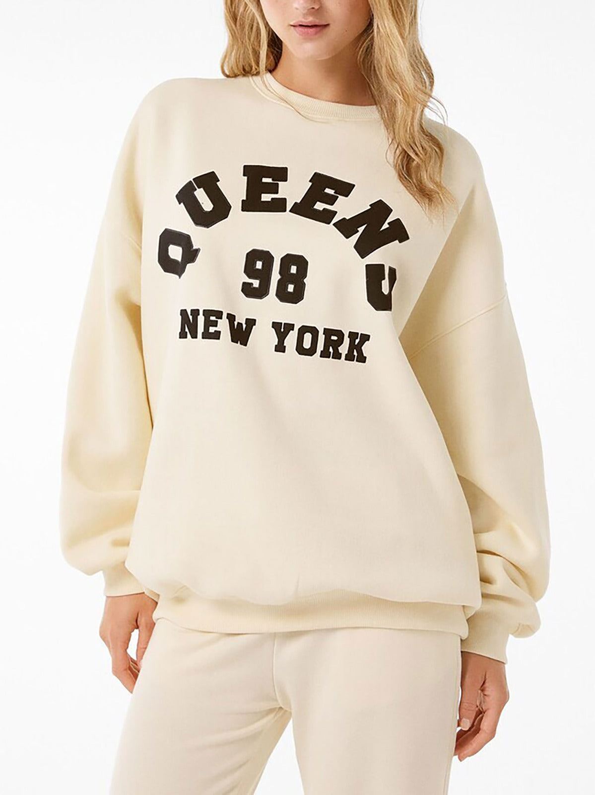 Womens oversized crew neck on sale sweatshirts