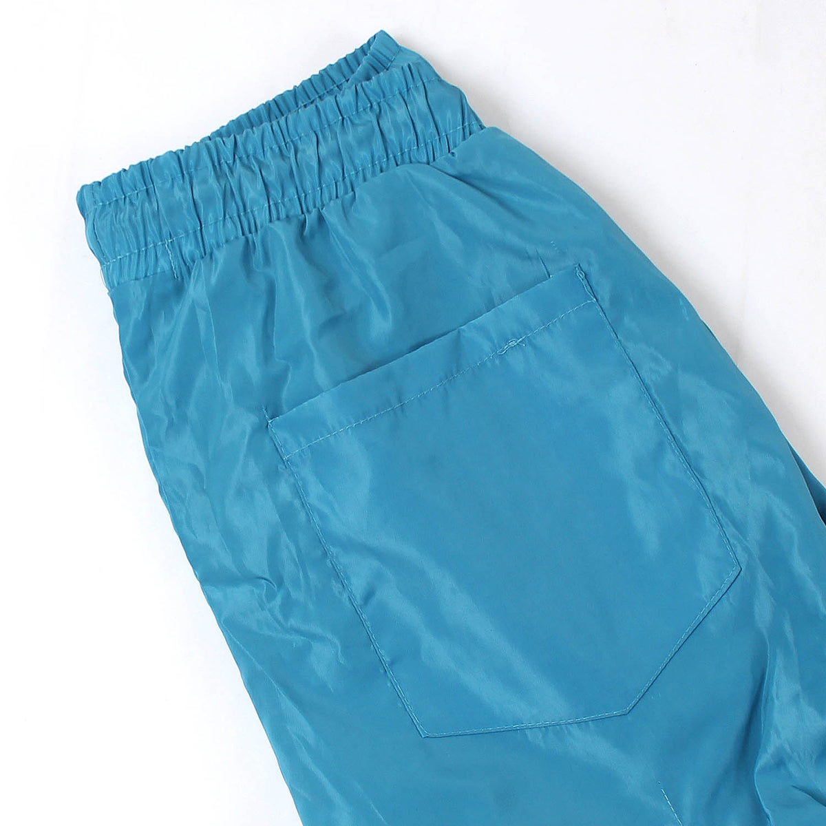 Bright Blue Shell Ruched Leg Cargo Trousers