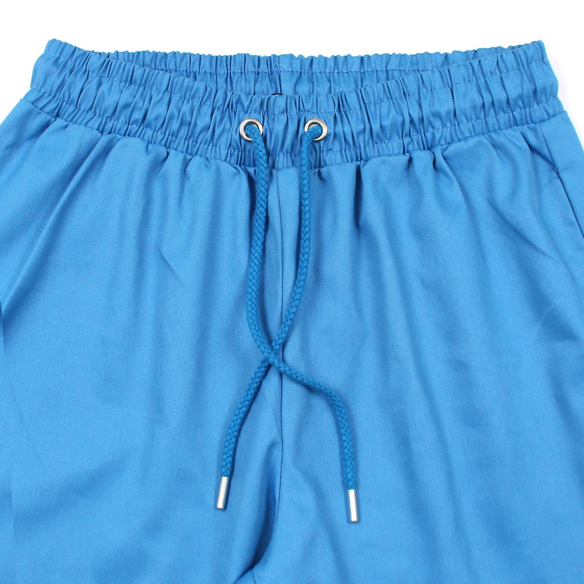 Bright Blue Woven Elasticated Waist Straight Leg Cargo trousers