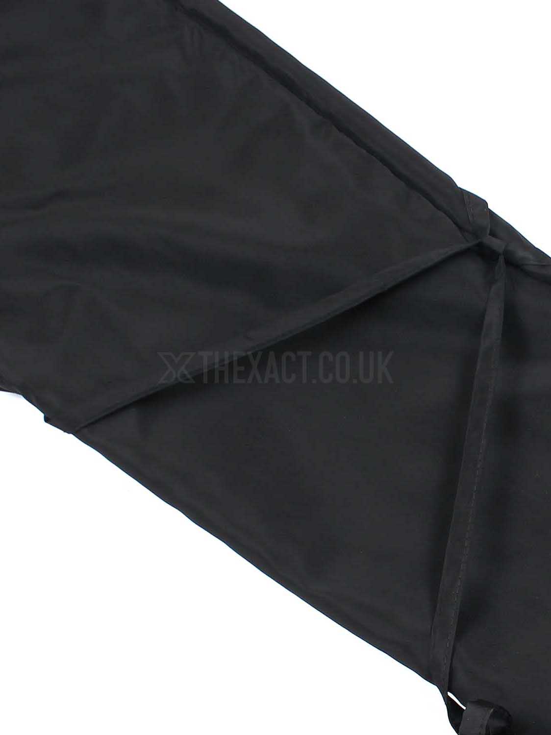 Urban Chic  Black Shell Tie Detail Straight Leg Cargo Pants