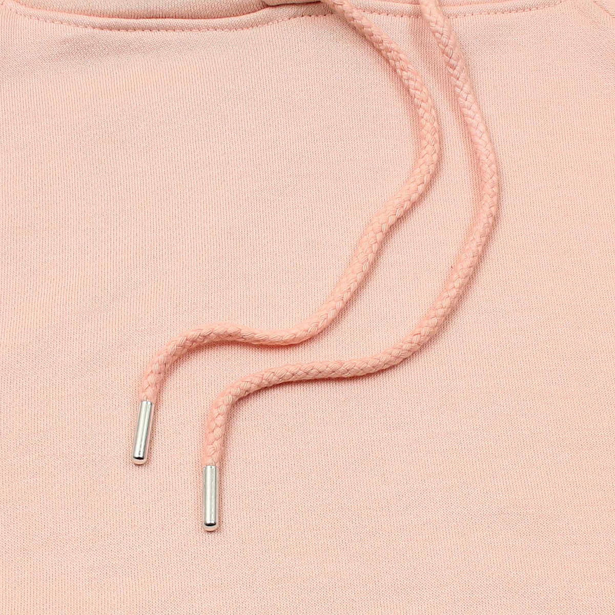 Women Baby Pink Ruffle Sleeve Hoodie Fleece