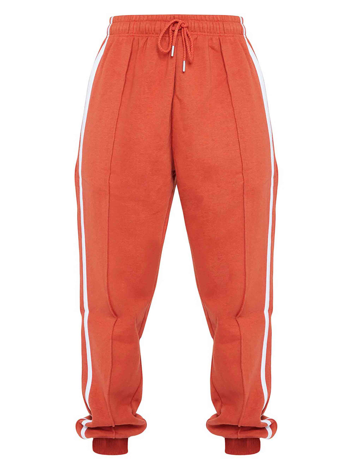 RUST DOUBLE SIDE STRIPE JOGGERS - ThexactStore