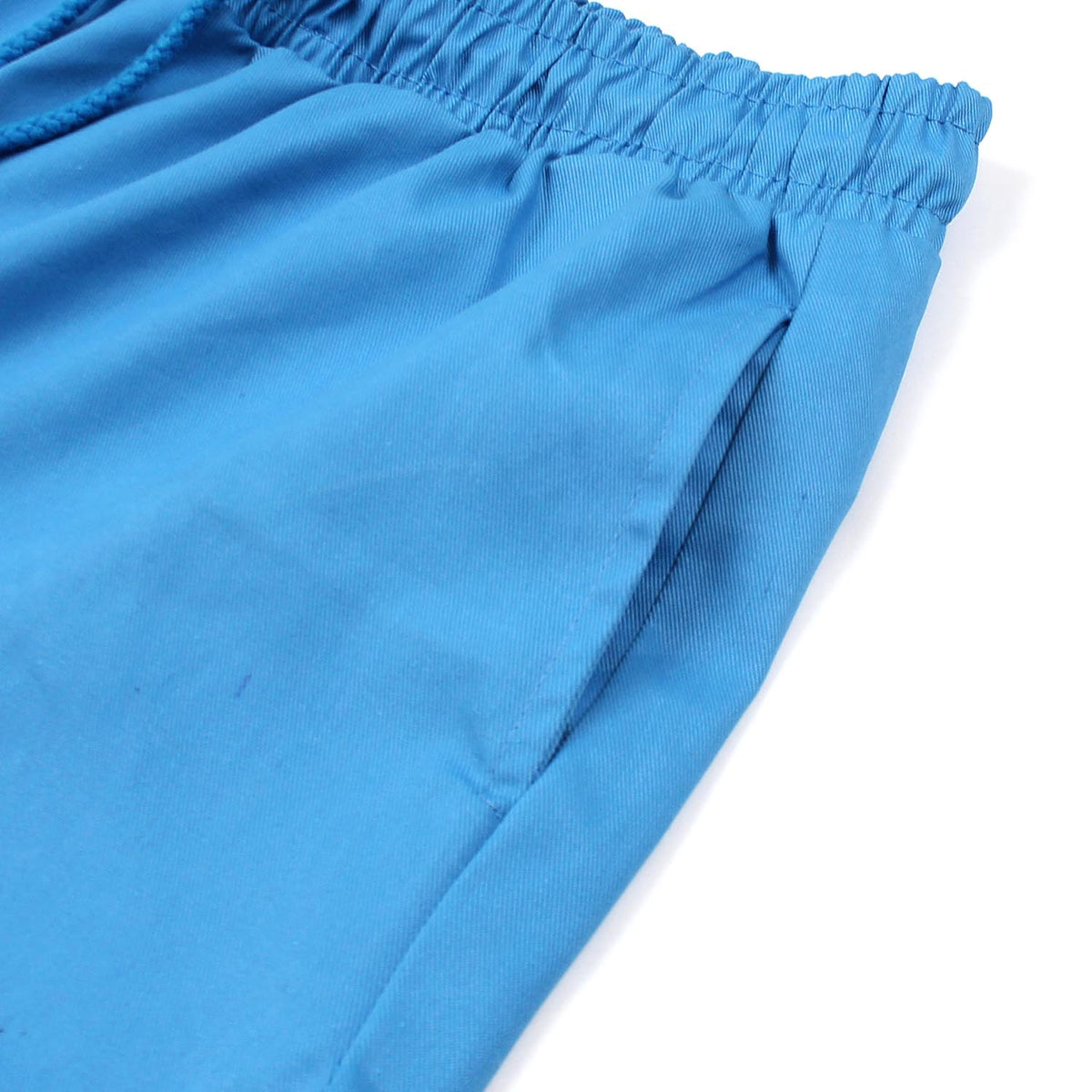 Bright Blue Woven Elasticated Waist Straight Leg Cargo trousers