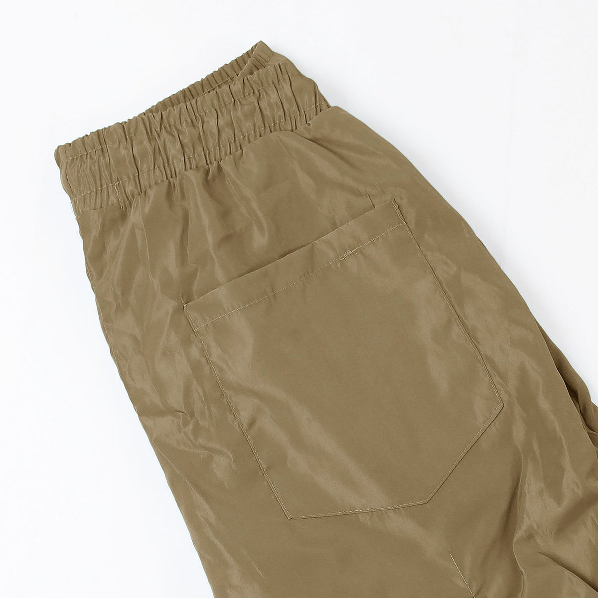 Sand Shell Ruched Leg Cargo Trousers