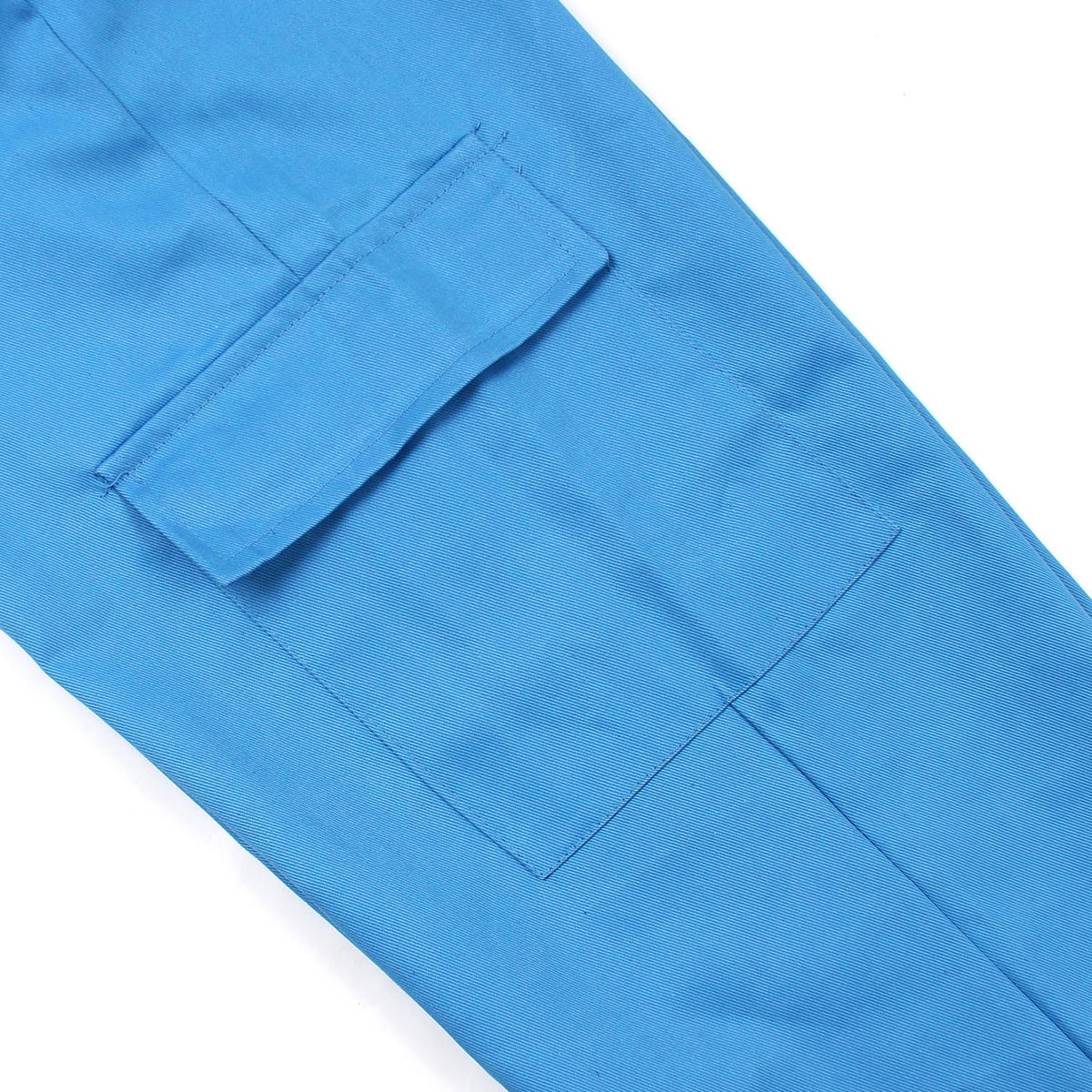 Bright Blue Woven Elasticated Waist Straight Leg Cargo trousers