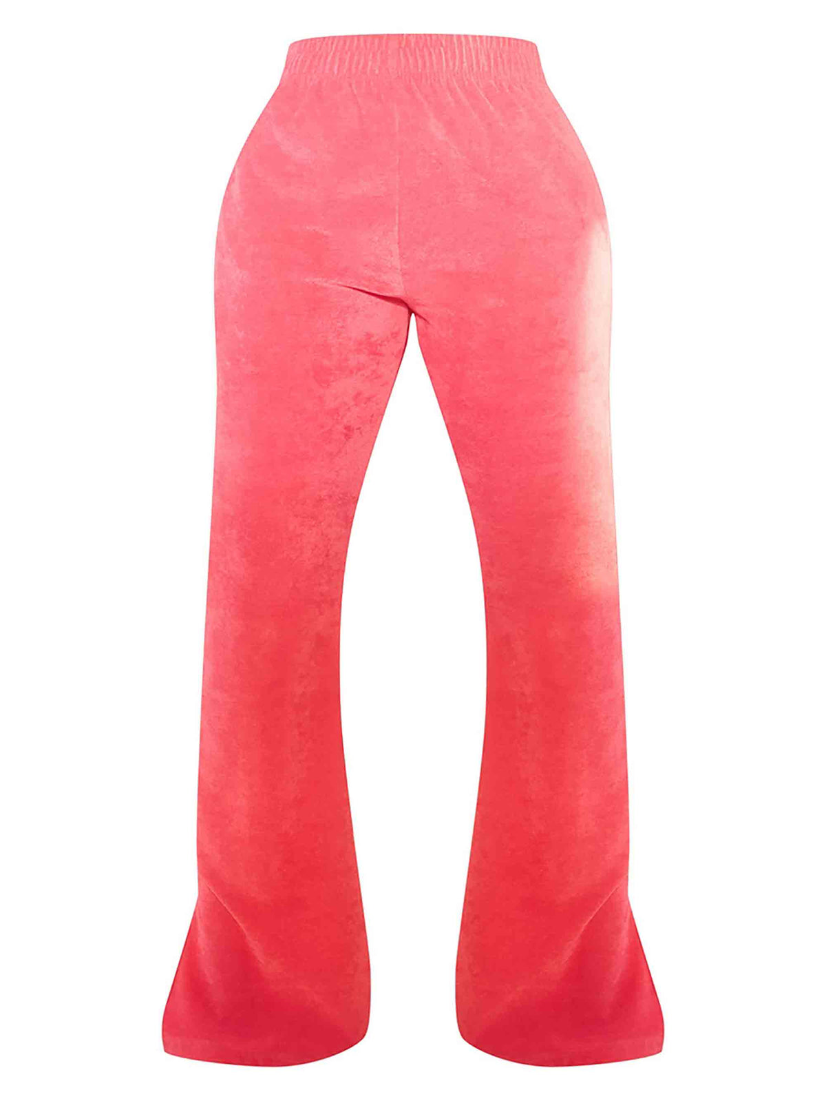 SHAPE PINK VELOUR WIDE LEG JOGGERS - ThexactStore