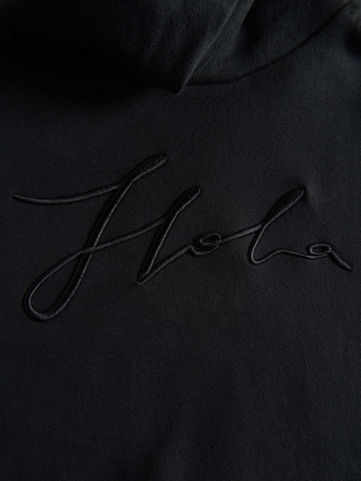 UNISEX TONAL EMBROIDERED HOODED SWEATSHIRT