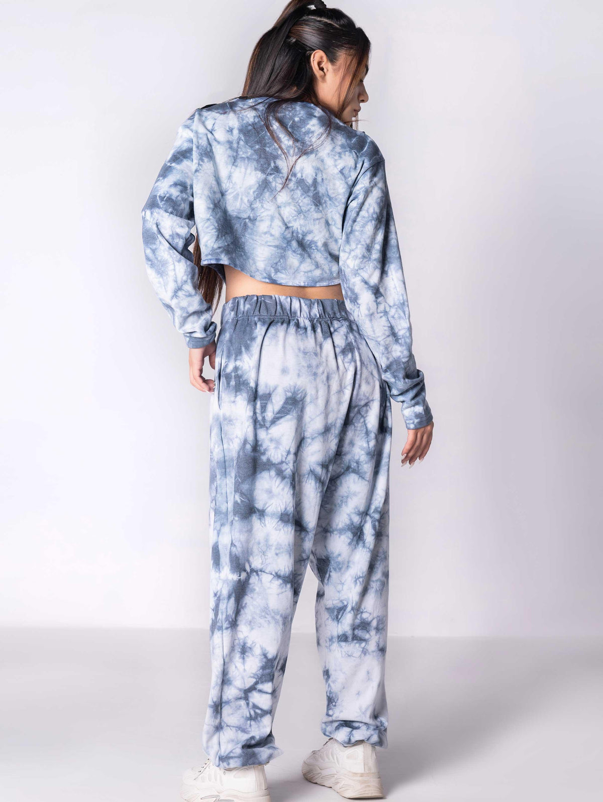 Plus Blue Tie Dye Joggers - ThexactStore