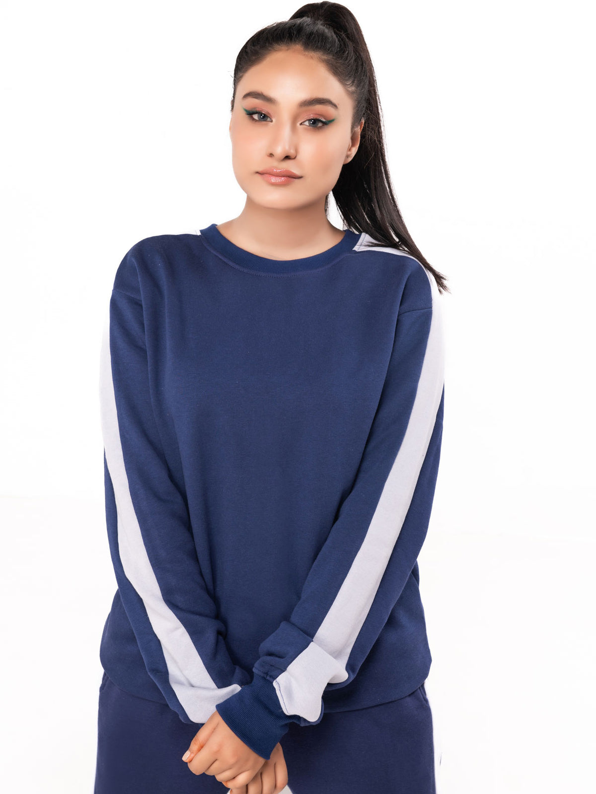 Women Gym Casual Round Neck Sweatshirt