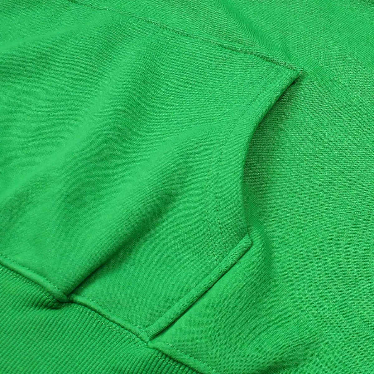 UNISEX BRIGHT GREEN HOODIE OVERSIZED DROP SHOULDER POCKETS HOODED SWEATSHIRTS